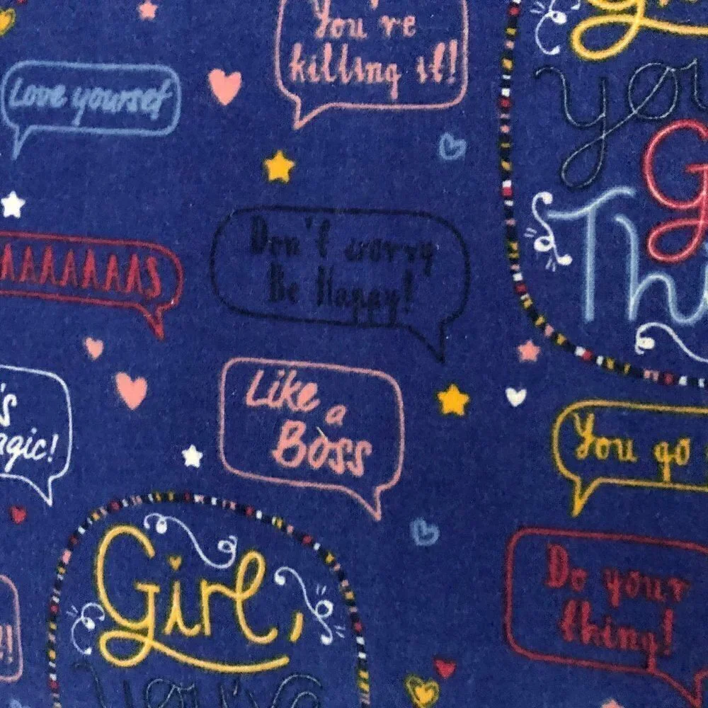 8 yards Flannel Fabric Craft Material Bolt Girl Woman Empowerment #BTV